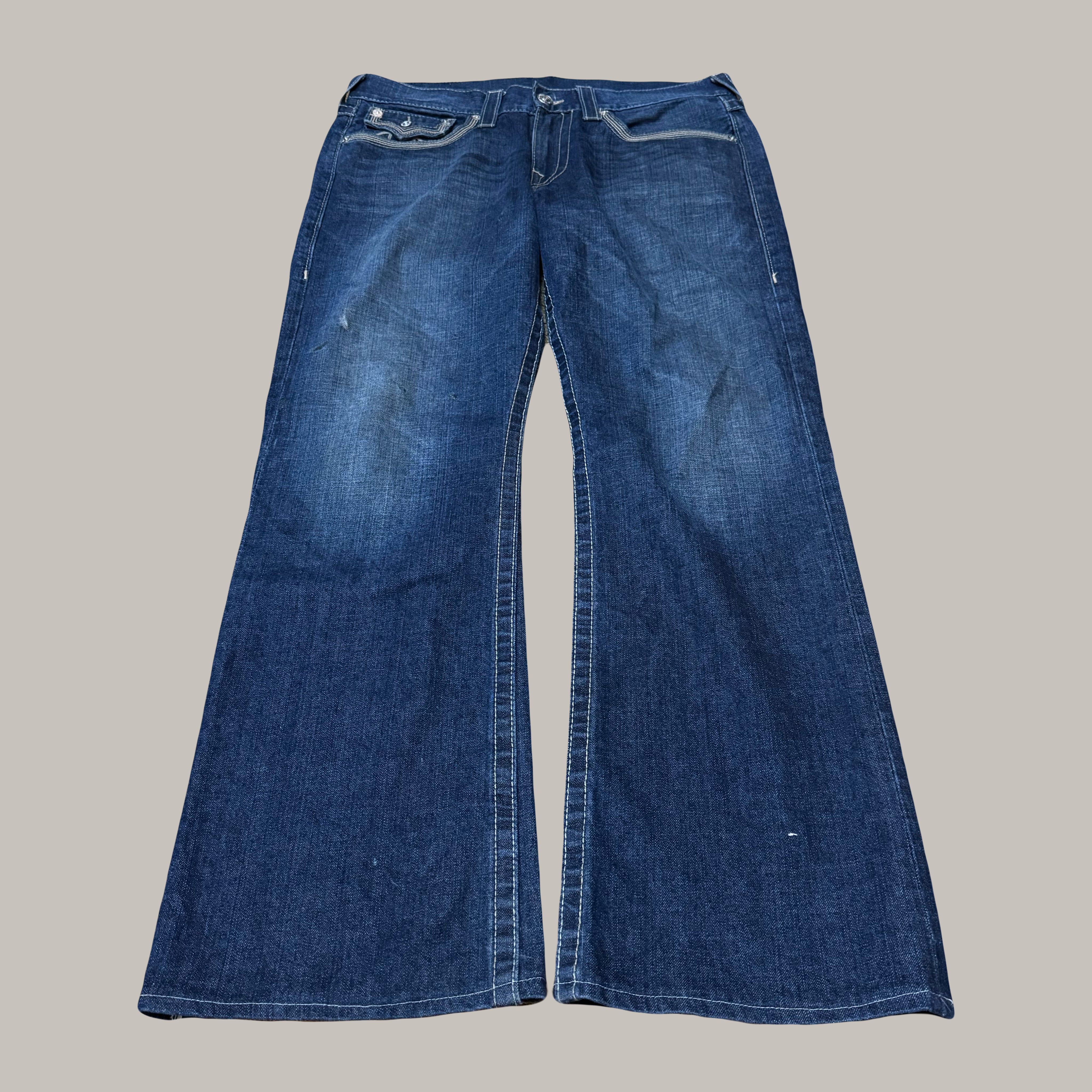 Billy white stitch Jeans(36)